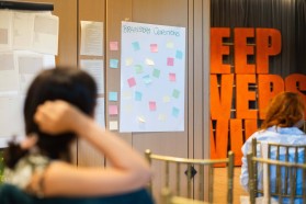 Throughout the summit, participants were encouraged to write down a question they would like support on to answer within the summit